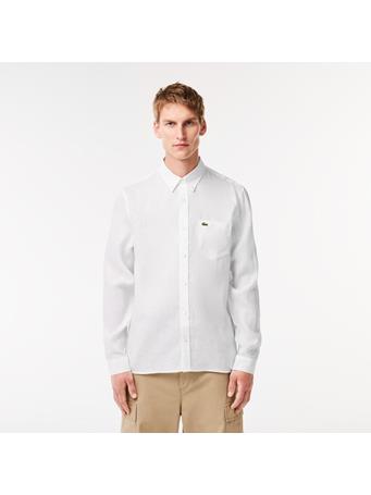 LACOSTE - Linen Shirt WHITE