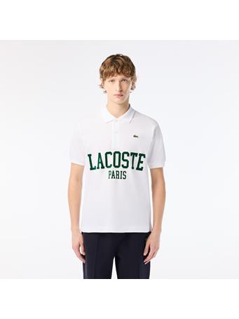 LACOSTE - Pique Polo Shirt 001 WHITE