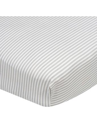 GERBER CHILDRENSWEAR - Neutral Stripes Fitted Crib Sheet NO COLOR