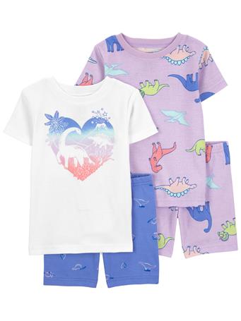 CARTER'S - Baby 2-Pack Dinosaur Pajamas Set PURPLE