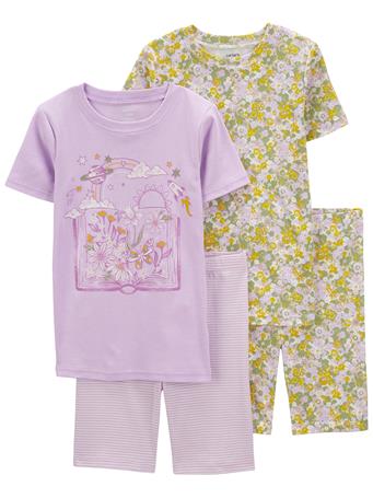 CARTER'S - Kid 2-Pack Floral Pajamas Set PURPLE