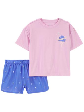 CARTER'S - Kid 2-Piece Ice Cream Loose Fit Pajama Set PURPLE