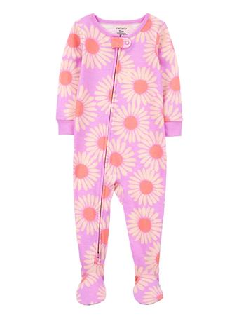 CARTER'S - Baby 1-Piece Daisy 100% Snug Fit Cotton Footie Pajamas PINK