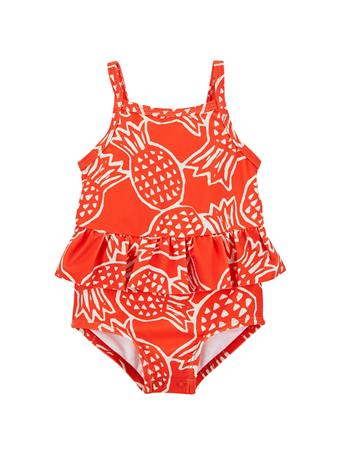 CARTER'S - Baby Girls' 1-Piece Red Pineapple Swimsuit RED