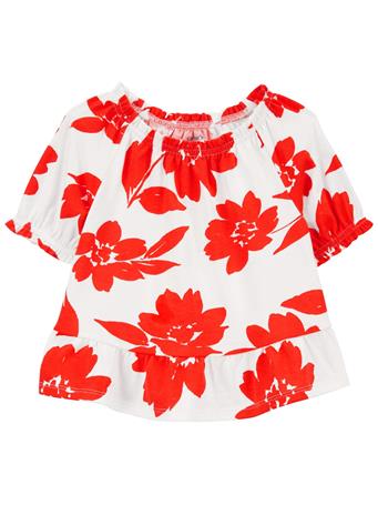 CARTER'S - Baby Floral Jersey Top IVORY