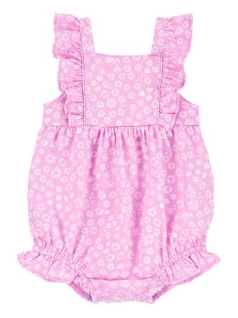 CARTER'S - Baby Floral Jersey Romper PINK