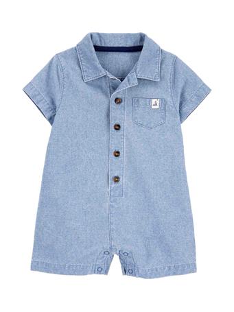CARTER'S - Chambray Romper BLUE