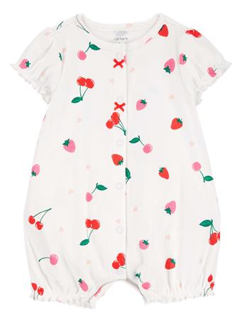 CARTER'S - Baby Cherry Snap-Up Romper IVORY