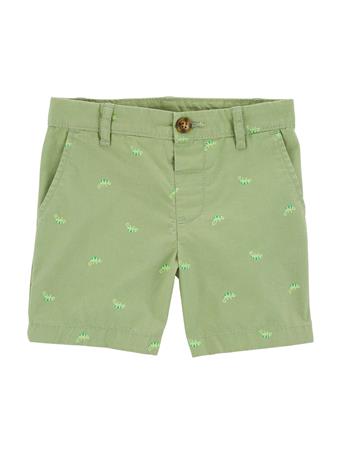 CARTER'S - Chameleon Printed Chino Shorts GREEN