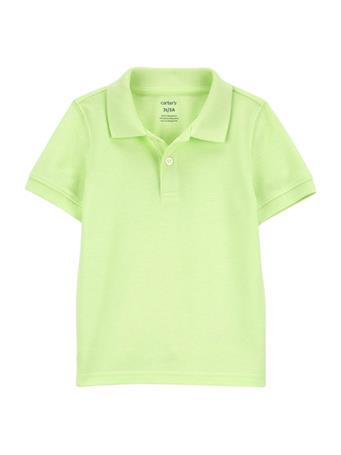 CARTER'S - Lime Ribbed Collar Polo Shirt LT GREEN