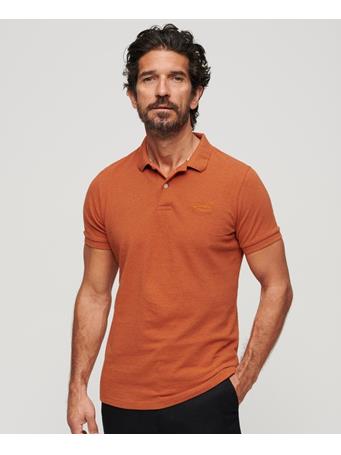 SUPERDRY - Classic Pique Polo Shirt 5EY-RUST ORANGE MARL