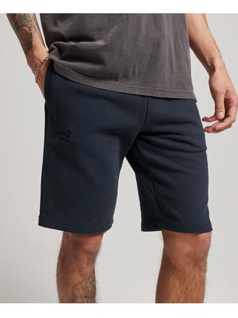 SUPERDRY - Vintage Logo Embroidered Jersey Shorts 98T- ECLIPSE NAVY