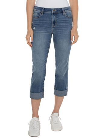 LIVERPOOL JEANS - Charlie Crop Wide Rolled Cuff PACTOLA