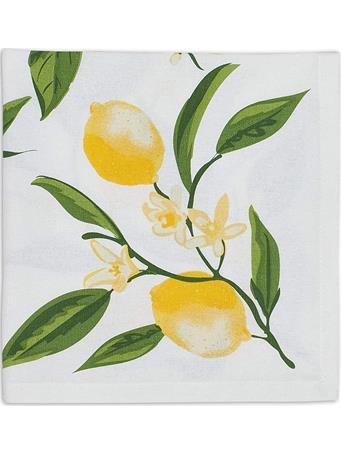 DESIGN IMPORTS - Lemon Bliss Table Linens WHITE