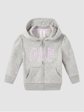 GAP - Toddler Gap Logo Applique Hoodie GREY