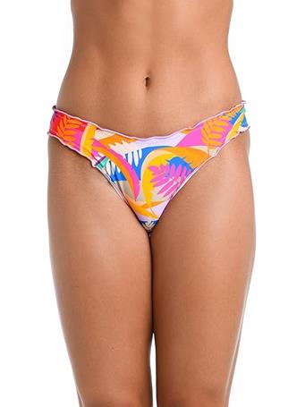 HOBIE - Cinched Back Hipster Bikini Swimsuit Bottom MLT