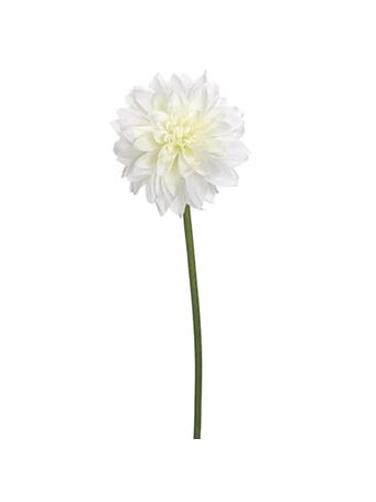 All State Floral - Dahlia Silk Flower Stem WHITE