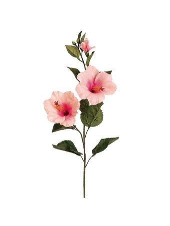 All State Floral - Silk Hibiscus Flower Spray PINK