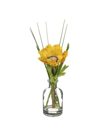 UMA - Silk Anemone Flower & Grass YELLOW