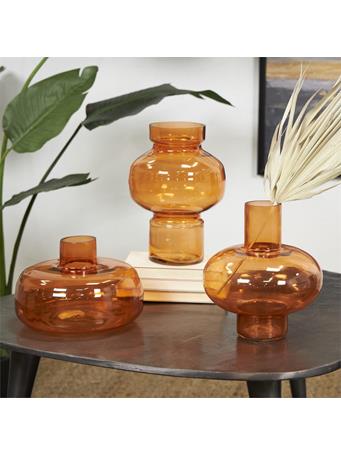 UMA - Orange Round Vase ORANGE