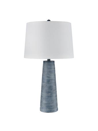 STYLECRAFT LAMPS INC - Denim Washed Cone Tibbed Table Lamp DENIM