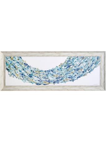 STYLECRAFT LAMPS INC - Current Events Framed Textured Print BLUE