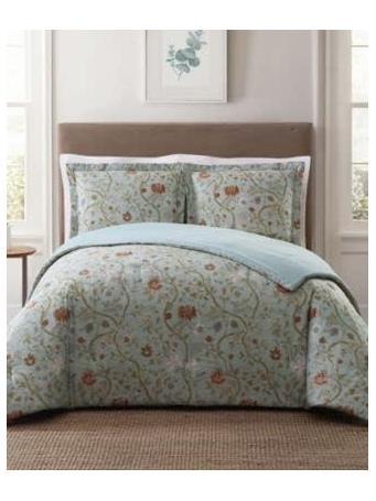 PEM America - Full/Queen XL Comforter and Sham Set - Bedford Collection BLUE/BLUSH