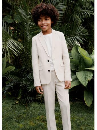 MANGO - Linen Suit Pants LIGHT BROWN