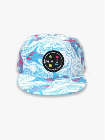 MAUI AND SONS - Deep Trippin Flip Up Hat Shark WHITE