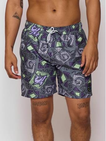 MAUI AND SONS - Broskie Pool Shorts BLACK