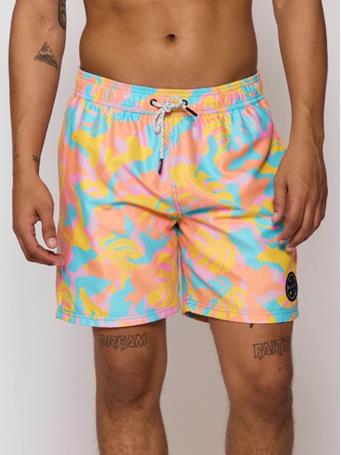 MAUI and SONS - Island Camo Pool Shorts SHERBERT