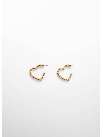 MANGO - Heart-shape Earrings GOLD