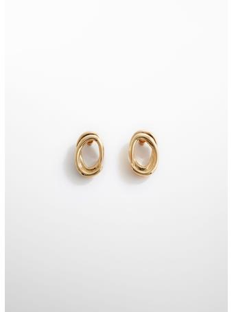 MANGO - Oval Hoop Earrings GOLD