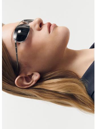 MANGO - Metallic Frame Sunglasses LT PASTEL GREY
