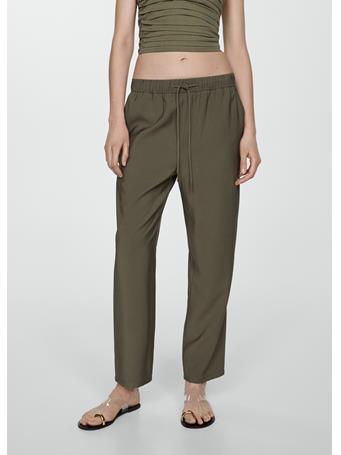 MANGO - Drawstring Jogger Trousers MEDIUM BEIGE