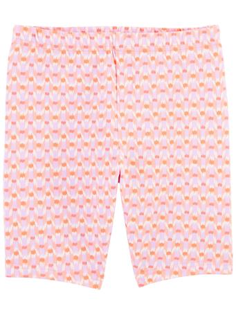 CARTER'S - Kid Geo Print Bike Shorts CORAL