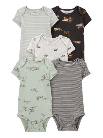 CARTER'S - Baby 5-Pack Short-Sleeve Bodysuits MULTI