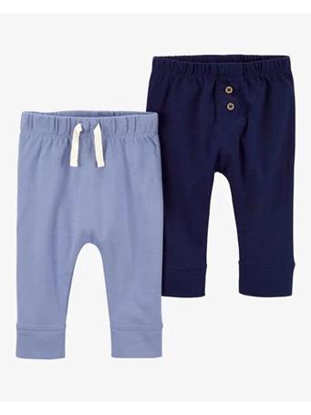CARTER'S - Baby 2-Pack Pull-On Cotton Pants BLUE