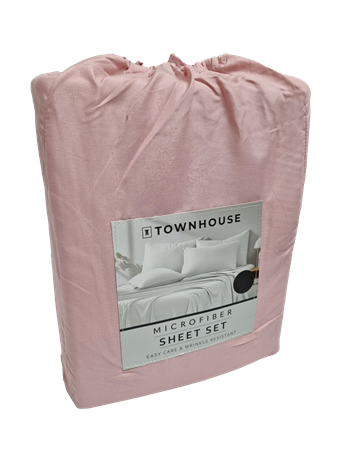 TOWNHOUSE - Solid Sheet Set PINK