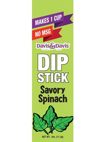 DAVIS & DAVIS GOURMET - Savory Spinach Dip Stick NO COLOR
