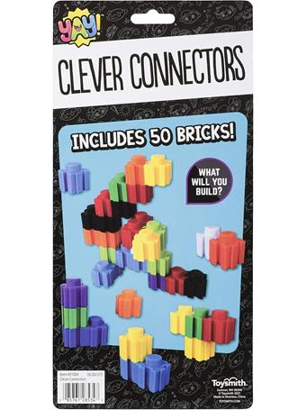 TOYSMITH - Clever Connecters Building Blocks, 50 Pieces NO COLOR