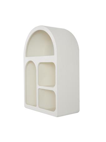 UMA - Wooden Geometric Arched Wall Shelf CREAM
