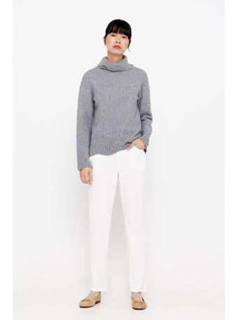 CORTEFIEL - Straight Colored Pants WHITE