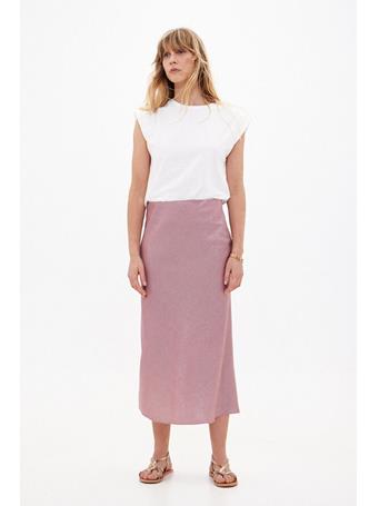HOSS INTROPIA - Roberta. Shiny Fabric Tight Skirt PINK