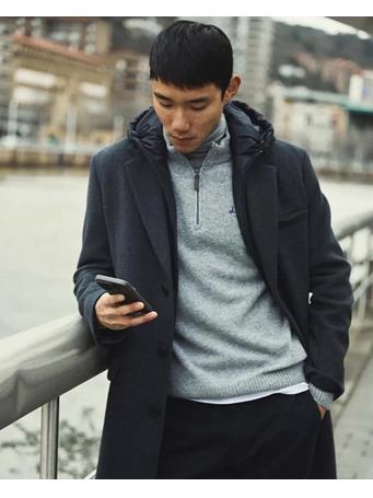 SCOTTA - Gray Zip Jersey GREY