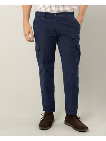 SCOTTA - Brando Cargo Navy Wood Trousers NAVY