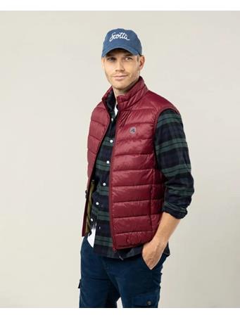 SCOTTA - Classic Quilted Burgundy Vest BURGUNDY
