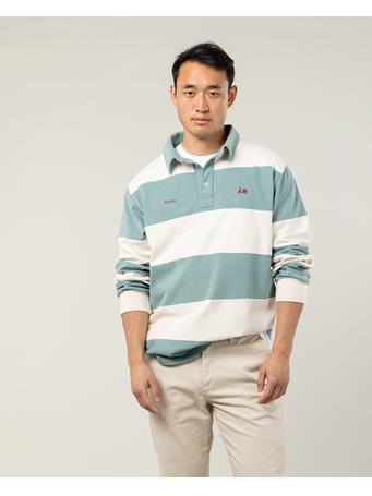 SCOTTA - Ocean Rugby Stripes 85 Polo Shirt OCEAN SPILL