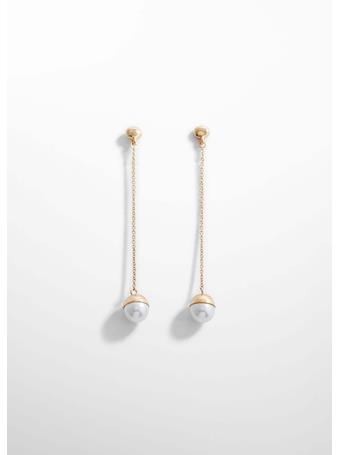 MANGO - Pearl Pendant Earrings GOLD