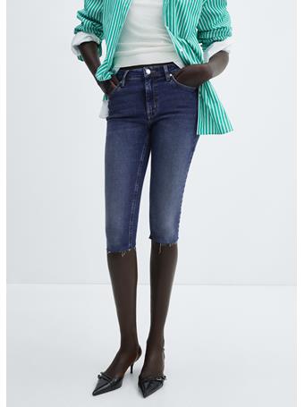 MANGO - Capri Slim-Fit Jeans NAVY